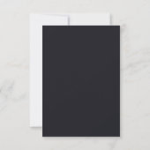 Carte Conception simple noire personnalisée Ajouter une (Dos)