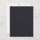 Carte Conception simple noire personnalisée Ajouter une  (Dos)