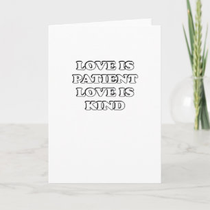 Carte Conception subtile d'amour patient