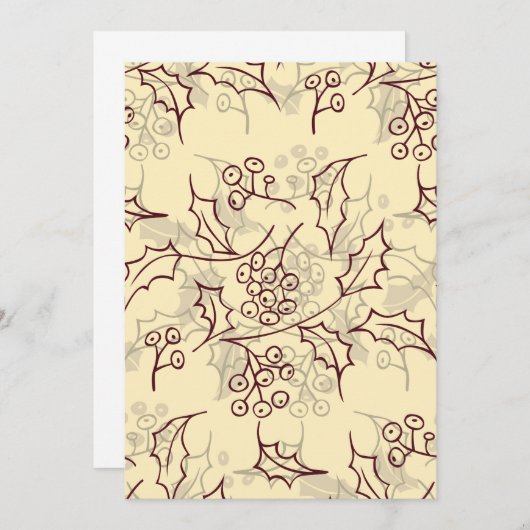 Carte Conception transparente des baies Holly (Devant / Derrière)