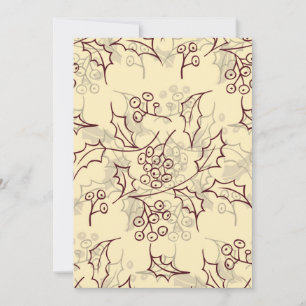 Carte Conception transparente des baies Holly