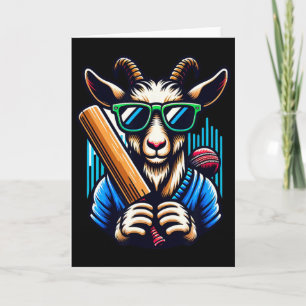 Carte Conception unique de cricket de chèvre pour les am