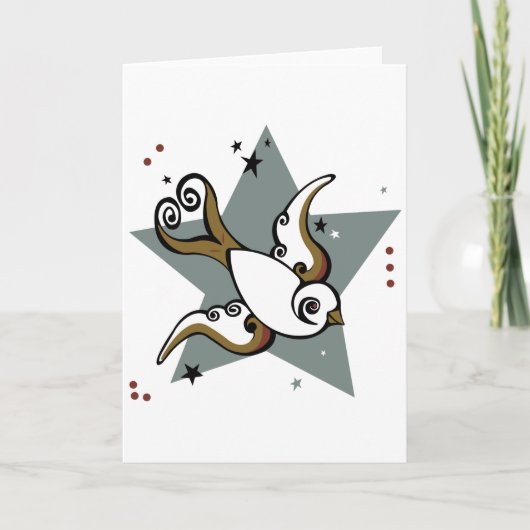 Carte Conception urbaine d'oiseau d'hirondelle de (Devant)