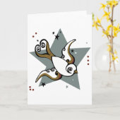 Carte Conception urbaine d'oiseau d'hirondelle de (Fleur jaune)