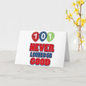 Carte conceptions d'anniversaire de 101 ans (Fleur jaune)