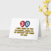 Carte conceptions d'anniversaire de 30 ans (Fleur jaune)