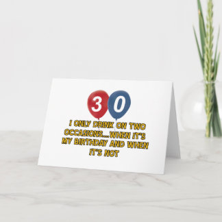 Carte conceptions d'anniversaire de 30 ans