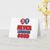 Carte conceptions d'anniversaire de 31 ans (Fleur jaune)