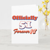 Carte conceptions d'anniversaire de 51 années (Fleur jaune)