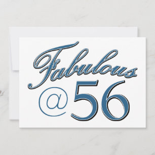 Carte conceptions d'anniversaire de 56 ans