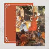 Carte Concert Café aux Ambassadeurs par Edgar Degas (Devant / Derrière)