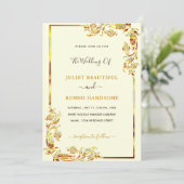 Carte Concevez vos cartons d'invitation de mariage à cad (Debout devant)