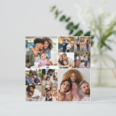 Carte Concevez votre propre collage de 10 photos (Debout devant)