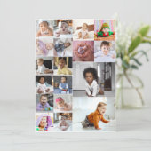 Carte Concevez votre propre collage de 18 photos (Debout devant)