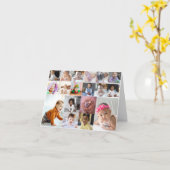 Carte Concevez Votre Propre Collage De 18 Photos  (Fleur jaune)