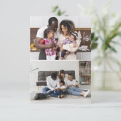 Carte Concevez votre propre collage de 2 photos (Debout devant)