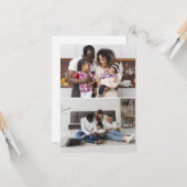 Carte Concevez votre propre collage de 2 photos (Devant/Arrière en situation)