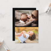 Carte Concevez Votre Propre Collage de 2 Photos (Devant/Arrière en situation)