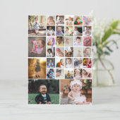 Carte Concevez Votre Propre Collage De 35 Photos (Debout devant)