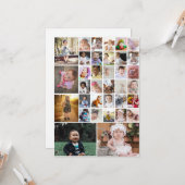Carte Concevez Votre Propre Collage De 35 Photos (Devant/Arrière en situation)