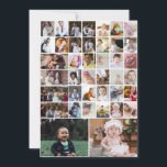 Carte Concevez votre propre collage de 40 photos<br><div class="desc">Personnalisez votre photographie. Vous pouvez créer ce produit personnalisé pour des occasions spéciales comme les mariages,  les anniversaires,  Noël,  les fêtes,  les mémoriaux,  la remise des diplômes,  les anniversaires de mariage et plus encore. Il peut également être offert en cadeau à votre meilleur ami,  ami proche,  famille et parents.</div>