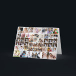 Carte Concevez Votre Propre Collage de 50 Photos<br><div class="desc">Personnalisez votre photographie. Vous pouvez créer ce produit personnalisé pour des occasions spéciales comme les mariages,  les anniversaires,  Noël,  les fêtes,  les mémoriaux,  la remise des diplômes,  les anniversaires de mariage et plus encore. Il peut également être offert en cadeau à votre meilleur ami,  ami proche,  famille et parents.</div>