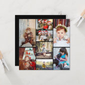 Carte Concevez Votre Propre Collage de 8 Photos (Devant/Arrière en situation)
