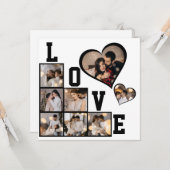 Carte Concevez Votre Propre Collage de 8 Photos (Devant/Arrière en situation)