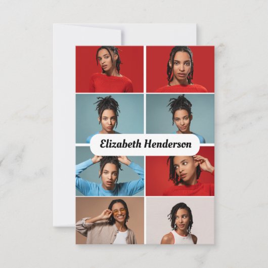 Carte Concevez Votre Propre Collage De 8 Photos (Devant)