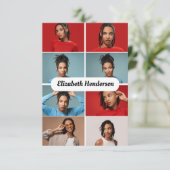 Carte Concevez Votre Propre Collage De 8 Photos (Debout devant)