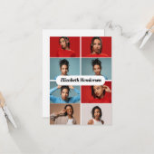 Carte Concevez Votre Propre Collage De 8 Photos (Devant/Arrière en situation)