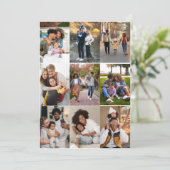 Carte Concevez votre propre collage de 9 photos (Debout devant)