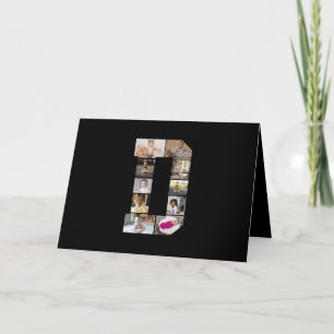 Carte Concevez votre propre collage photo avec la lettre