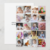 Carte Concevez votre propre collection de photos 20 (Devant / Derrière)