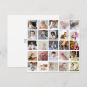 Carte Concevez votre propre collection de photos 25 (Devant / Derrière)
