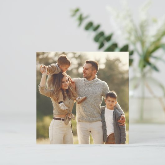 Carte Concevez Votre Propre Photo Unique (Debout devant)