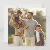 Carte Concevez Votre Propre Photo Unique (Devant)