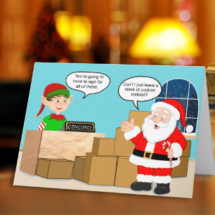 Carte Concierge de livraison de Noël Humour de Noël
