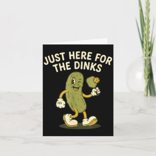 Carte Concombre rétro drôle vintage ici pour les dinks