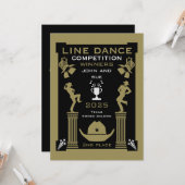Carte Concours de danse américaine (Devant/Arrière en situation)