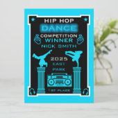 Carte Concours de danse Hip hop (Debout devant)