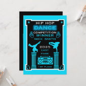 Carte Concours de danse Hip hop (Devant/Arrière en situation)