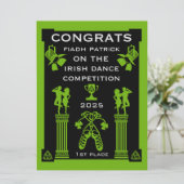 Carte Concours de danse irlandaise (Debout devant)