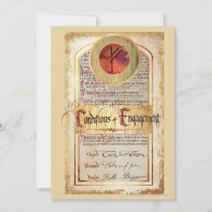 Carte Conditions du Fiançailles