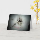 Carte Condolance Sympathie Canine (Fleur jaune)