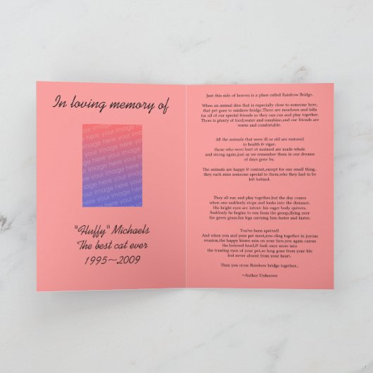 Carte condoléance (Intérieur)