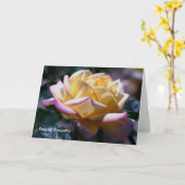 Carte Condoléances (Fleur jaune)