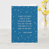 Carte condoléances, (Fleur jaune)