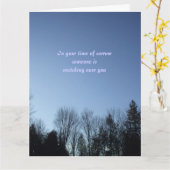 Carte Condoléances (Fleur jaune)