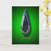 Carte Condoléances (Fleur jaune)